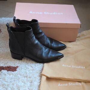 Acne Black Ankle Boots